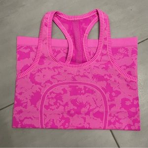 LULULEMON bright pink swiftly tank size 4